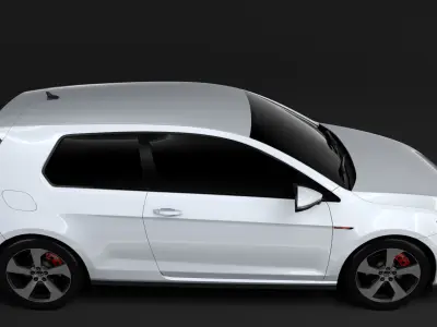 Volkswagen Golf 7 GTI 3D 2016 3D model