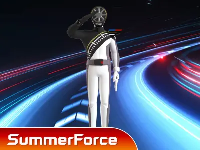 Boon Black - Boonboomger Low-poly 3D model