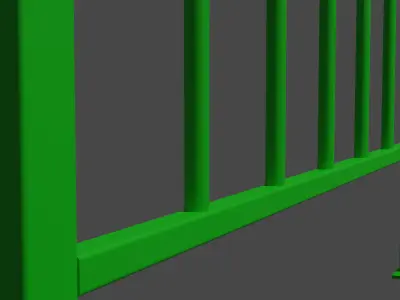 Wire fence  003  3D Model Free 3D model