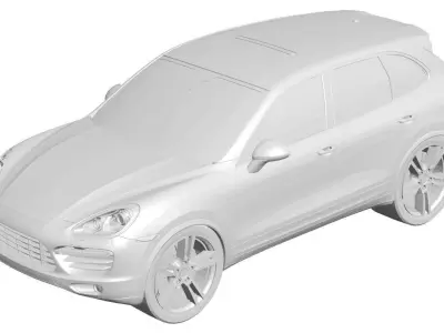 Cars - Porsche Cayenne 3D print model
