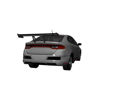 DODGE DART GT 2013 Custom Low-poly 3D model