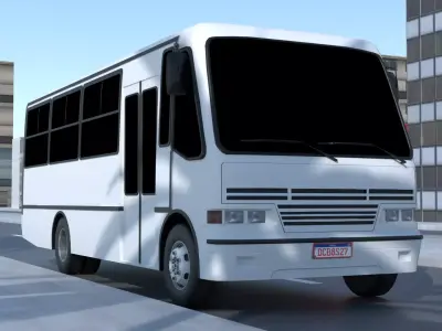 Caio Carolina V Mercedes-Benz LO-814 Low-poly 3D model