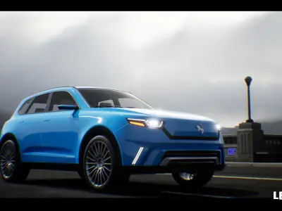 SUV 04 Driveable Animated Realistic Low-poly 3D model