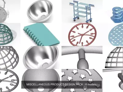 MISCELLANEOUS PRODUCT DESIGN PACK 3D Model Collection