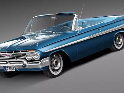Chevrolet Impala Convertible 1961 3D model