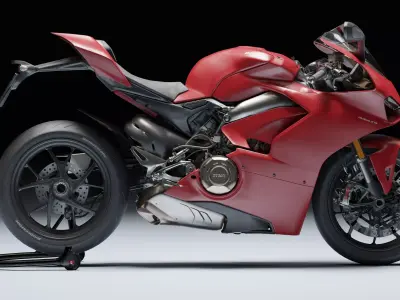 Ducati Panigale V4 2018 Low-poly 3D model