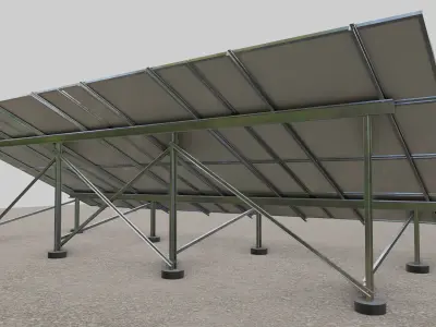 Solar Panel Steel Construction Type 10 3D model