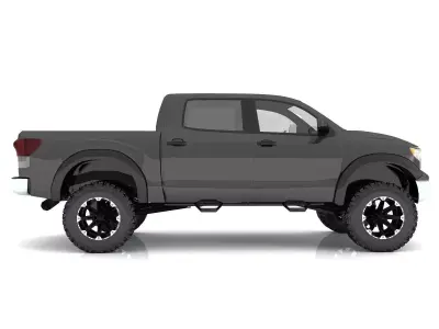 Toyota Tundra Low-poly 3D model