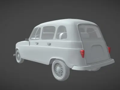 RENAULT 4L 3D model