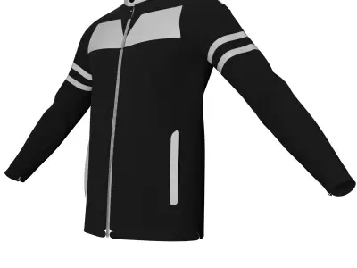track jacket Low-poly 3D model