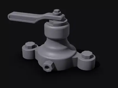 Locomotive brake valve  3D print model