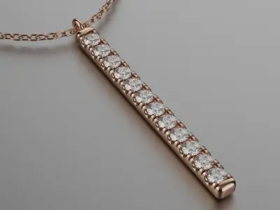 Pendant 2024-008 3D print model 3D print model