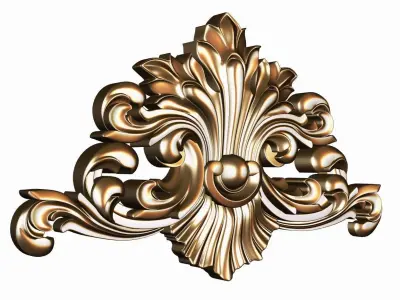 Carved decor model for cnc 15 3D model
