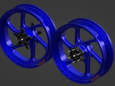 OZ Tire Racing Low-poly 3D model