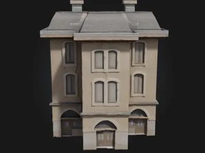 Maison de Ville  Elegant Urban Townhouse Model 3D model