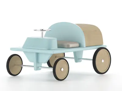 baby car blue 3D model