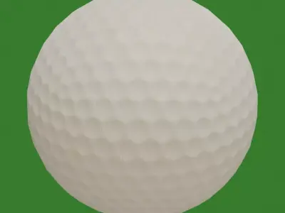 Golf ball Low-poly 3D model buy