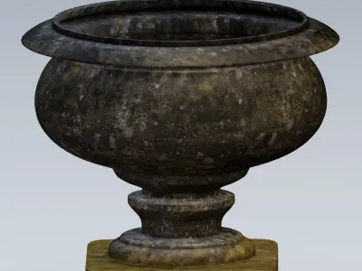 Garden urn planter10 3D model