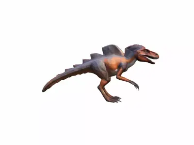 3d Model Deinonychus Dinosaur Jungle Live 3D model