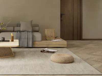 Wind Quiet Room Living 3D model