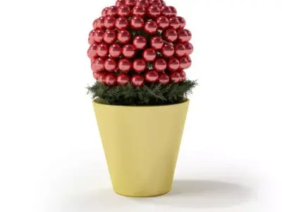 Flower Pot Pine 3D model