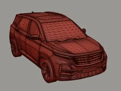 Chevrolet Captiva  Low-poly 3D model