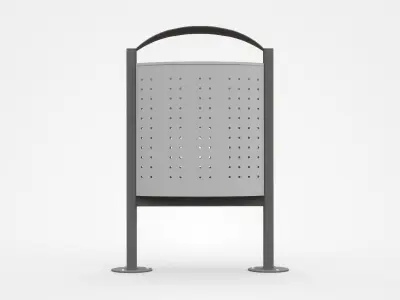 Fixable Trash Bin With Small Holes 3D model