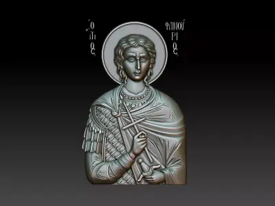 Saint Fanourios 3d model 3D model