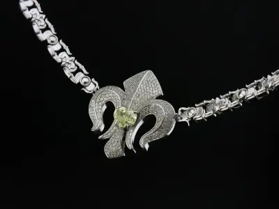 Necklaces with Lilies 3D print model