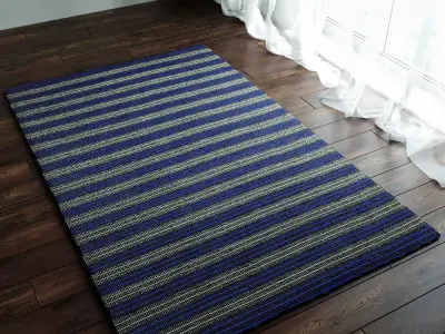 Sachi Stripe Rugs 3D model