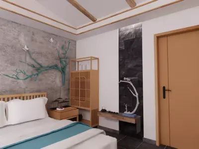 Hotel Room -B2 3D model