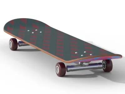 Skate Collection Low-poly 3D model