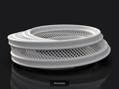 torus ring made of hexagons 3D Model Collection