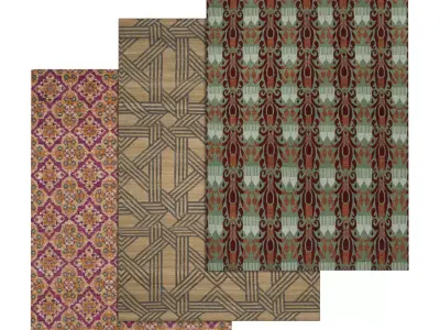 Rug Set 2096 3D model