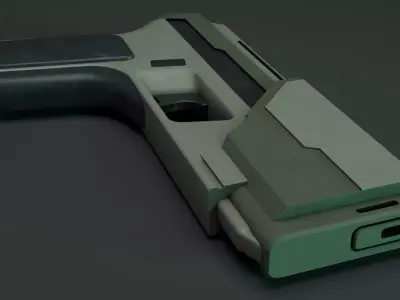 Sci Fi Gun Free low-poly 3D model