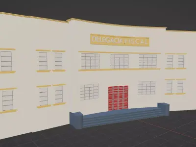 Delegacia Fiscal Historical Praca Civica Goiania Goias Brazil Free 3D model