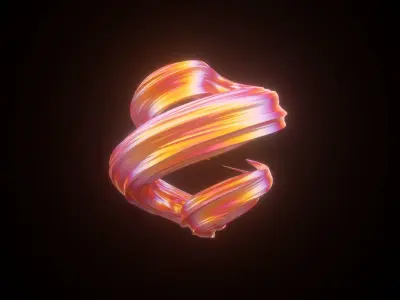 Twisted Abstract Object 3D model