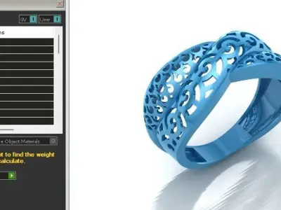 Fancy Womens Rings Plain Rings Ready STL 3DM Models Rings 3D print model 38