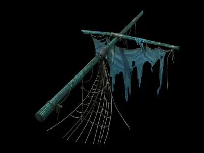Gamr  Shipwreck - Broken Mast 3D model