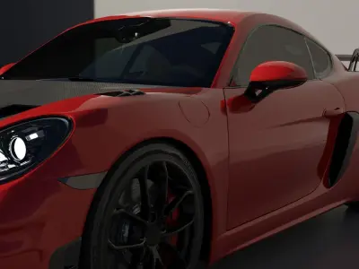 Car Rigged - Porsche 911 GT3 RS  3D model