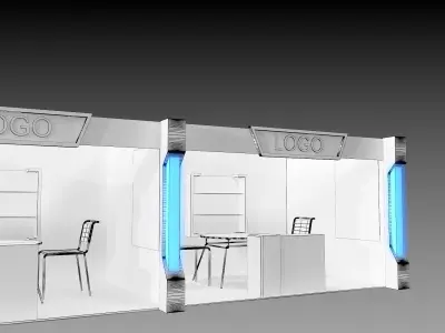  Booth Exhibition Stand a406e  3D model