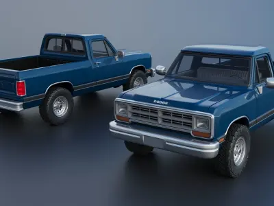 Dodge Ram W150 1987 3D print model