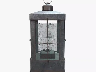 Medieval Lantern Low-poly 3D model