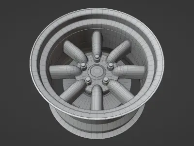 Watanabe R17 - Wheels - Game Ready Low-poly 3D model