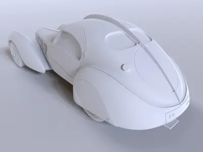 BUGATTI ATLANTIC - LA VOITURE NOIRE 1-64th 3D print model
