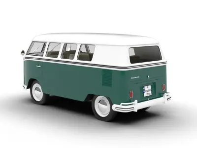 Volkswagen T1 Combi 1950 3d model 3D model