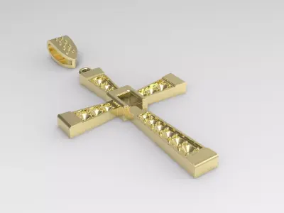 Cross diamond 3D print model