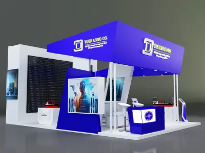 Booth Exhibition Stand a261 3D model