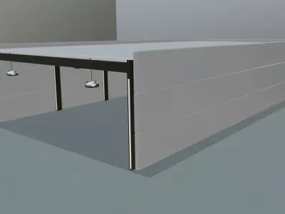 McLaren F1 1994 in car showroom 3D model