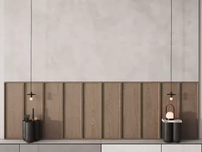 206 wall composition 05 bedroom headboard kit 02 3D model